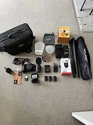 Canon EOS 6D 20.2 MP Digital SLR Camera - Canon 85mm Lens Plus Accessories • $1350