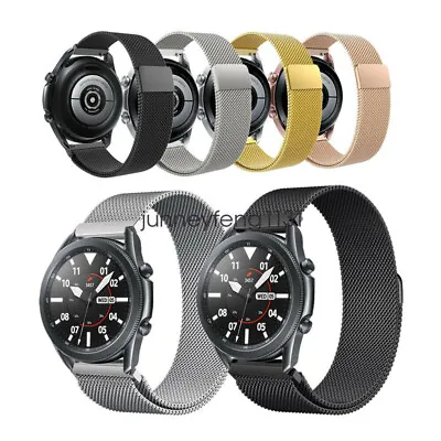 For Samsung Galaxy Watch 3 Band 45mm 41mm Stainless Steel Milanese Loop Strap • $9.99