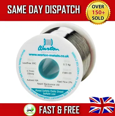 Solder Wire & Flux - Leaded - Fast Flow 1.2mm - 2 Meter - Free Next Day Delivery • £3.99