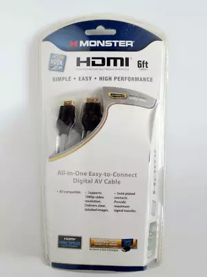 Monster Cable High Performance HDMI Cable - 6-ft NEW IN SEALED BOX • $13