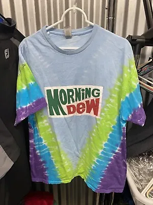 Grateful Dead Morning DewT Shirt Rock Band Green Tie Dye XL Walk Me Out • $19.99