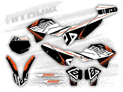 NitroMX Graphic Kit For KTM SX SXF 125 250 450 2007 2008 2009 2010 Motocross MX • $152.43