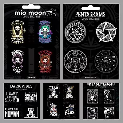 Gothic Vinyl Sticker Set: Witch Magic Mystic Stickers Goth Pentagrams Tarot • £1.99