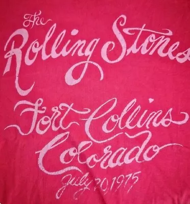 ROLLING STONES 1975 - TRUNK LTD Vtg Repro Faded Band SECURITY  T-shirt (L) Rare  • $69
