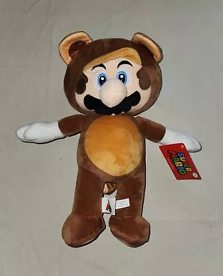 Nintendo Super Mario Bros Tanooki Raccoon Mario Plush Stuffed Animal 15  NWT • $29.99