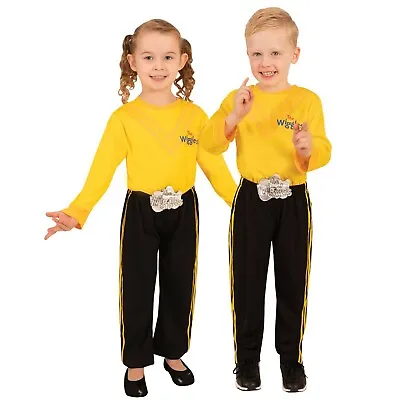 Yellow Wiggles Costume Emma Tsehay Deluxe Child Top Pants Wiggle Licensed • $39.95