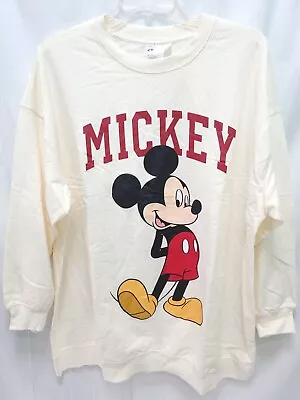 H&M Women's Mickey Mouse Printed Pajama Top XL Cream • $13