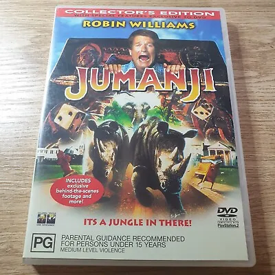 Jumanji DVD Robin Williams Collector's Edition R4 FREE POST • $9.95