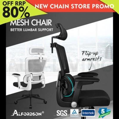 $149.85 • Buy ALFORDSON Mesh Office Chair Executive Computer Chairs Study Work Gaming Seat