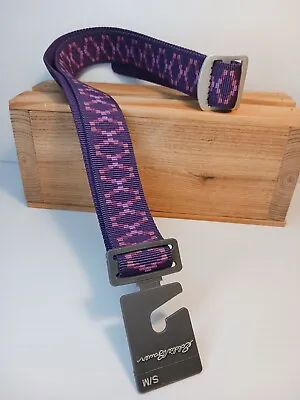 Women's Small Eddie Bauer Purple Canvas Adjustable Belt Fits Up To 36 In Waist  • £6.31