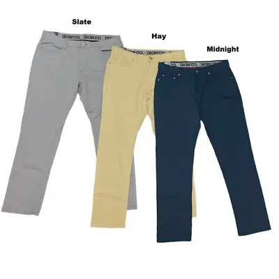 Iron Co Mens Classic Stretch Patriot 5 Pocket Pants Straight Leg Color/size • $26.99