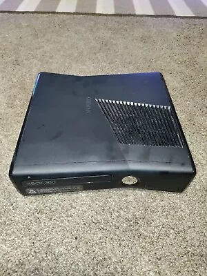 $60 • Buy Console Only Black Microsoft Xbox 360 Slim S Tested No Hard Drive Model 1439 #1