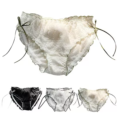 Barely There Underwear For Women Boy Shorts Lace Underwear Womens Mid Waist Pure • $26.04