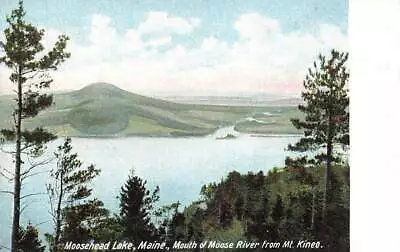 C1905 Mouth Of Moose River From Mt Kineo UDB Moosehead Lake Maine VTG P72 • $5.59