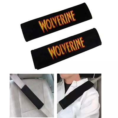 New 2PC Marvel Comics X-Men Wolverine Car Truck Suv Van Seat Belt Pads / Covers • $9.87