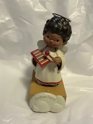 Hallmark Christmas Pageant Angel Brown Hair Xylophone Player Choir Motion Figure • $26