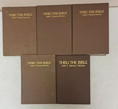 Thru The Bible With J. Vernon McGee Volumes 1-5 1981 No DJ. B45 • $69.99