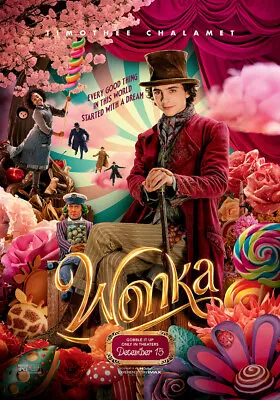 Wonka (2023) Movie Poster /50x70 Cm/24x36 In/27x40 In/ #298 • $12.99