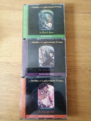 £9 • Buy Lemony Snickets A Series Of Unfortunate Events, Audio Books X 3, Preowned.