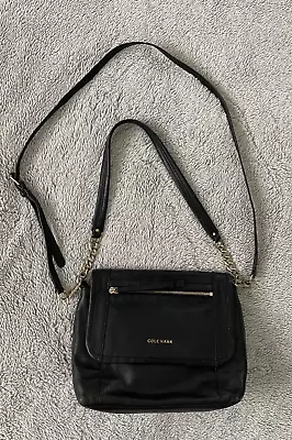 Cole Haan Black Leather Shoulder/Crossbody Bag • $20