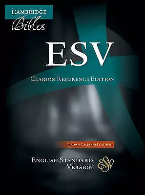 ESV Clarion Reference Bible Brown Calfskin Leather ES485:X - 9781107648302 • £112.82