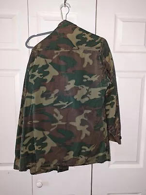 ERDL Green Dominant Camo SET Medium Reg Shirt & Pants Vietnam War Vintage 1960s • $49.99