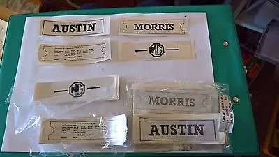 SALE AUSTIN PATENT MORRIS MG Rocker Valve Cover LABEL Minor Midget Sprite Badge • $1.53