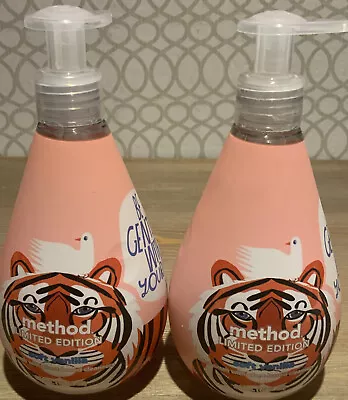 🍒 Method Limited Ed Tiger X Lisa Congdon Soft Vanilla Hand Wash Soap‼️Lot Of 2 • $23.99