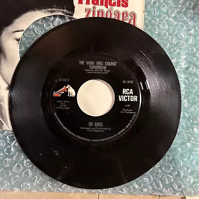 Ed Ames The Wind Will Change Tomorrow/apologize RCA Victor 45 • $5.99