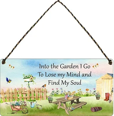 £5.87 • Buy Garden Hanging Plaque Potting Allotment Shed Sign Summer House Gift Mothers Day