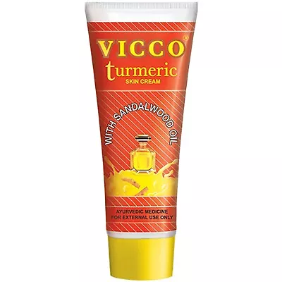 VICCO Herbal Turmeric Skin Lightening Cream With Sandalwood Oil 15g *NEW* • £2.69