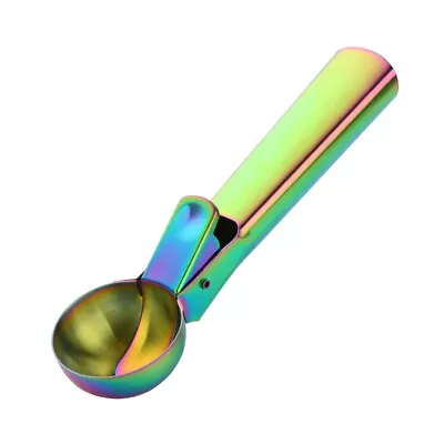 Stainless Steel Icecream Ice Cream Scoop Cookie Dough Mash Spoon Trigger AU • $15.99