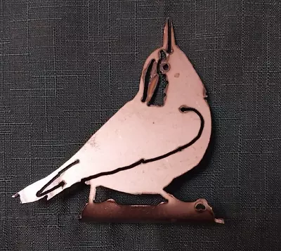 Cut Metal Rusty Painted Bird Garden Home Yard Outdoor Lawn Fence Decor • $7