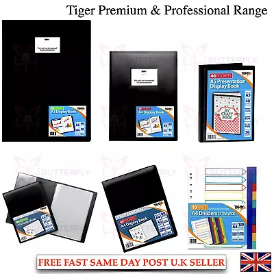 Tiger PRO Presentation DISPLAY BOOK A3 A4 A5 Folder Business A4 A5 Dividers  • £3.75