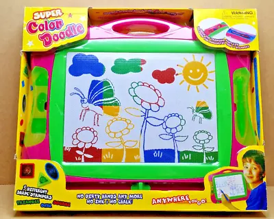 Magic Writer Mega Super Colour Sketch Doodle Etch Magnetic Board A Carry Handle • £24.94