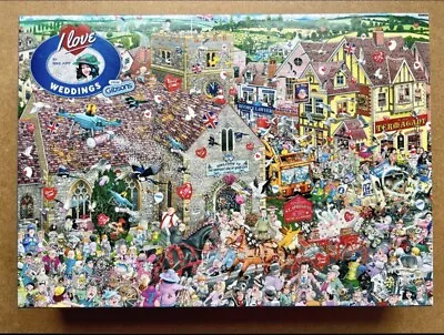 Gibsons 1000 Piece Jigsaw Puzzle - I Love Weddings By Mike Jupp • £4