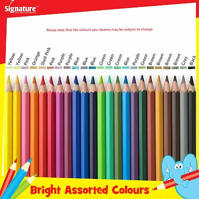 48 Large Premium Quality Colouring Pencils Colours Artists Drawing Kids Adults • £5.49