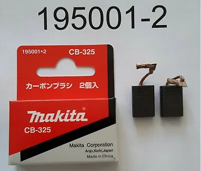 OEM Genuine Makita Carbon Brush Set 195001-2 CB-325 9557HN 9557HP HR2470 HR2810T • $11.90