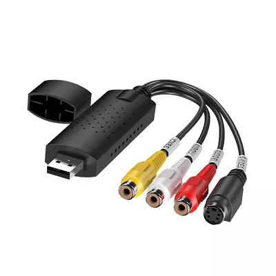 £5.87 • Buy USB VHS To DVD Audio Video Converter Scart To RCA/S-Video Adapter Capture UK