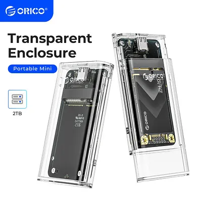 ORICO MSATA SSD Enclosure USB 3.1 5Gbps SATA To Type C SSD Hard Drive Enclosure • $13.99