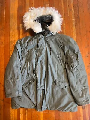 Vintage USAF Air Force N - 3B N3B Extreme Cold Weather Wool Parka Size XL • $165