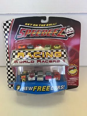 2003 Playmates Speedeez WORLD RACERS 1 Toy Car Set Micro Scale Tiny Cars Carded • $15