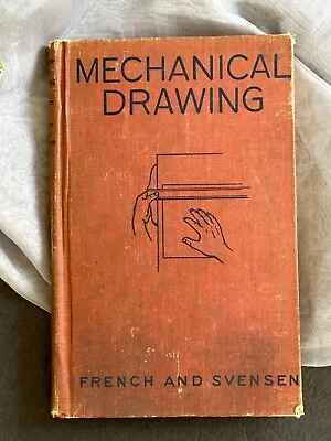 VINTAGE Mechanical Drawing Textbook 1945 French Svensen • $13.96