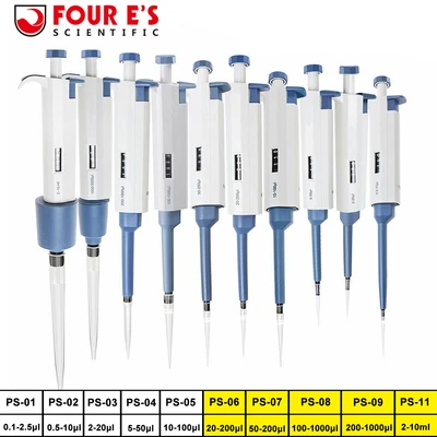 $25.59 • Buy 0.1μl-10ml Lab Single Channel Pipette Adjustable Volume Micropipette Pipettors