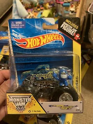 Backwards Bob X-RAY CRUSHABLE CAR HOT WHEELS MONSTER JAM TRUCK 1/64 2013 NIP #28 • $88.87