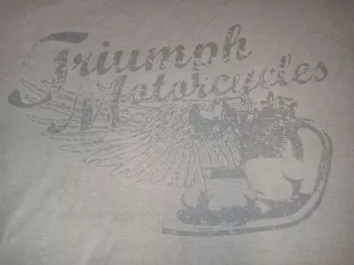 Vintage Triumph Motorcycles T Shirt..size Xl W Shrinkage..24 Pits • $14.99