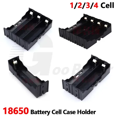 18650 Battery Holder Case Box 3.7 Box 1 2 3 4 Cell For PCB Soldering Welding DIY • £2.63