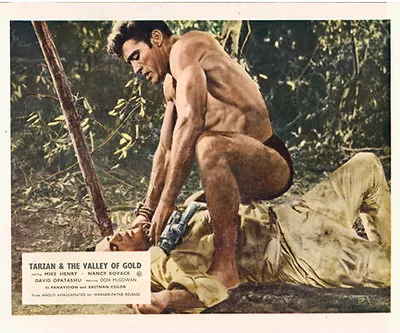 Tarzan And The Valley Of Gold Mike Henry Lobby Card • $24.99
