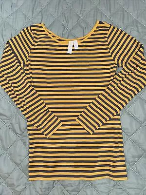 Matilda Janes Paint By Numbers Women's Striped Long Sleeve Shirt Sz. X Large • $10.99