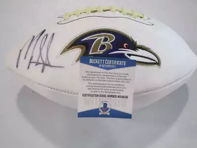 Mark Ingram Of The Baltimore Ravens Signed Autographed Logo Football Beckett COA • $169.15